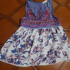 Penelope + Project  XS Bohemian boho top embroidered back S Anthropology